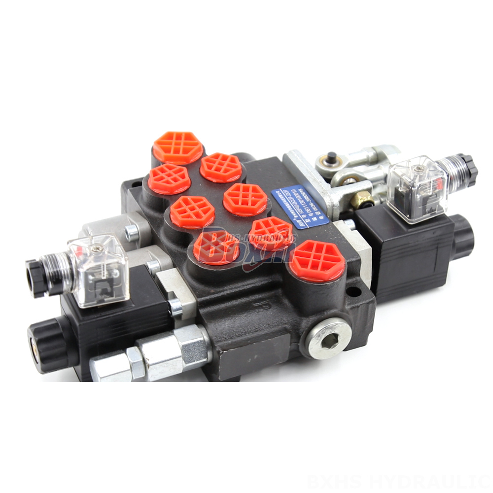 Hydraulic Directional Control Valve - P40 Series: Monoblock, 3 Spool, Solenoid & Joystick detail image